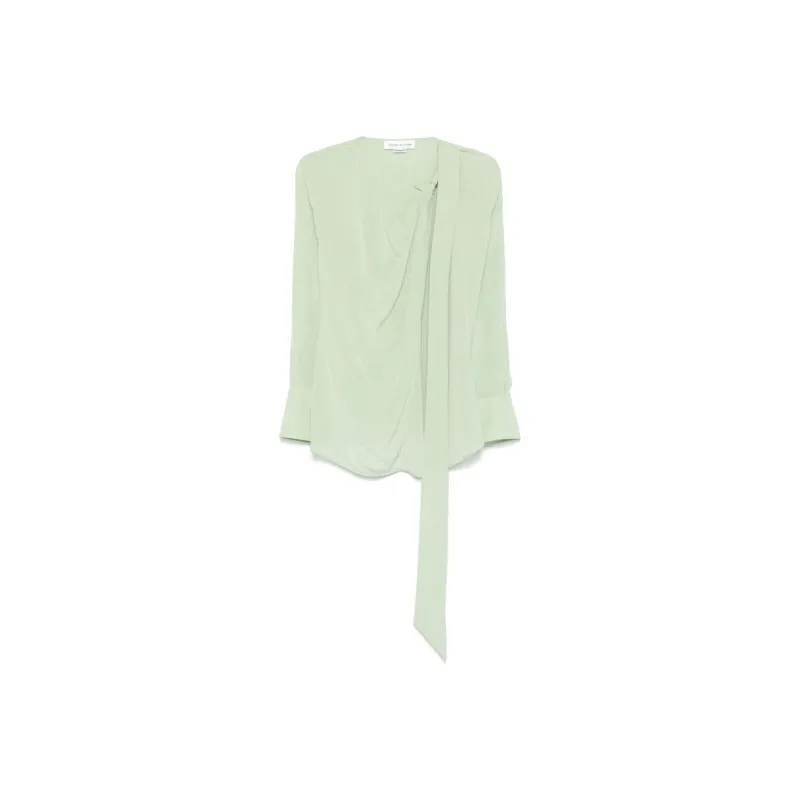 Victoria Beckham Twist Detail Scarf Top-0