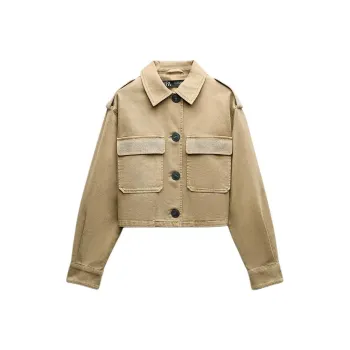 ZARA Jackets & Coats Women's Tan