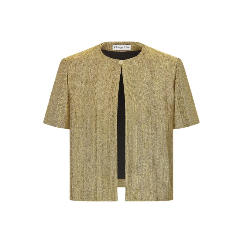 DIOR Jackets Coats Women's Gold-0