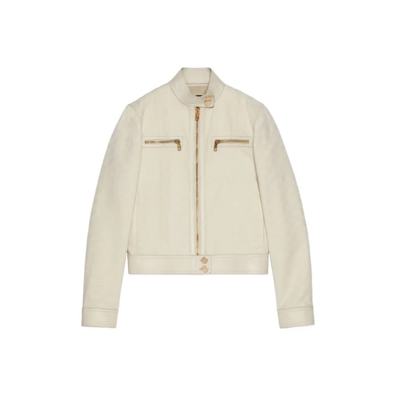 GUCCI Jackets Women's Beige-0