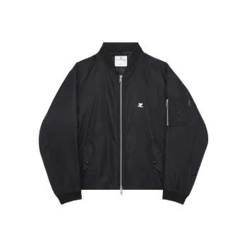 COURREGES Embroidered Bomber Jacket 'Black'