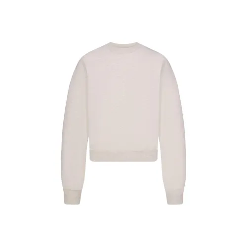 SKIMS Holiday Collection FW24 COTTON FLEECE CLASSIC CREWNECK Sweatshirt Women's HEATHER OATMEAL/Heather Oatmeal