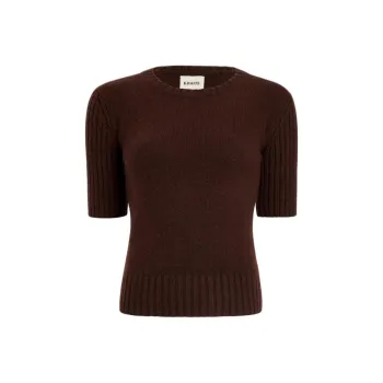 KHAITE Mia Short Sleeved Jumper