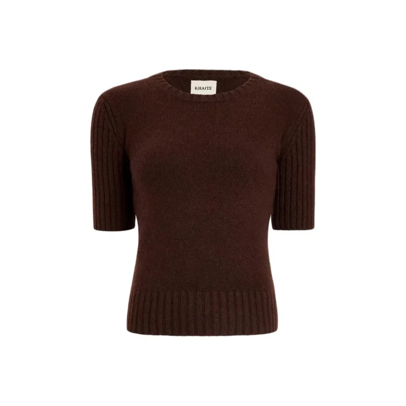 KHAITE Mia Short Sleeved Jumper-0