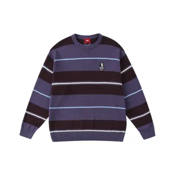 Checkitout Sweatshirt Unisex Bean Flower Purple/Brown/Ecru/Blue