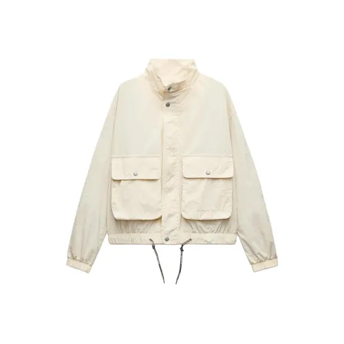 ZARA x And Wander Jackets Coats Women's Raw White
