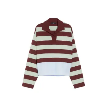 MaxMara Max Mara Weekend Halle Striped Long Sleeved Polo Shirt