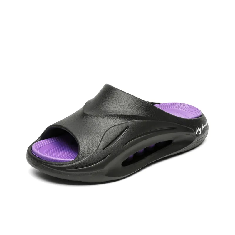 OUGLEMEN Slip Resistant Odor Resistant Slide Slippers Unisex-22