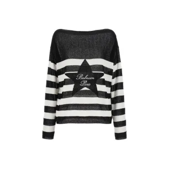 BALMAIN Knitwear Women's Black White