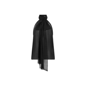 TOM FORD Sleeveless Lavalliere Blouse