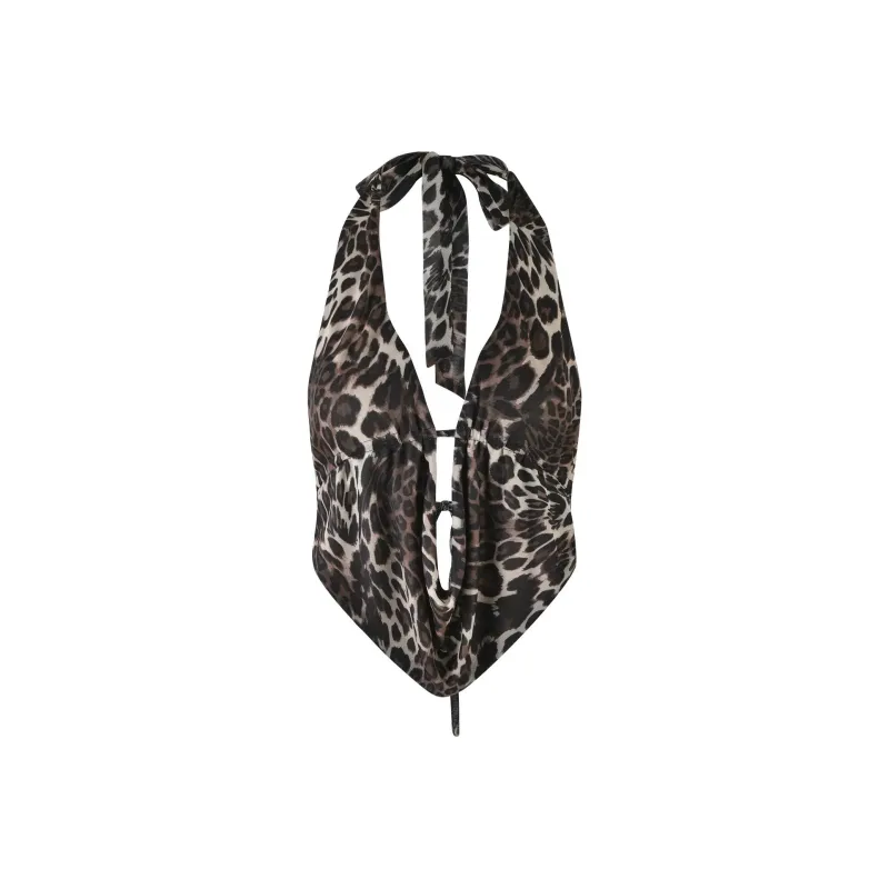 Tiger Mist PEARL TOP Camisole Women's Animal Print-0
