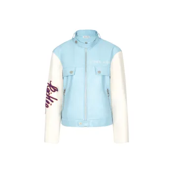 Richie Macie Jackets Women's Blue, White, Multicolor