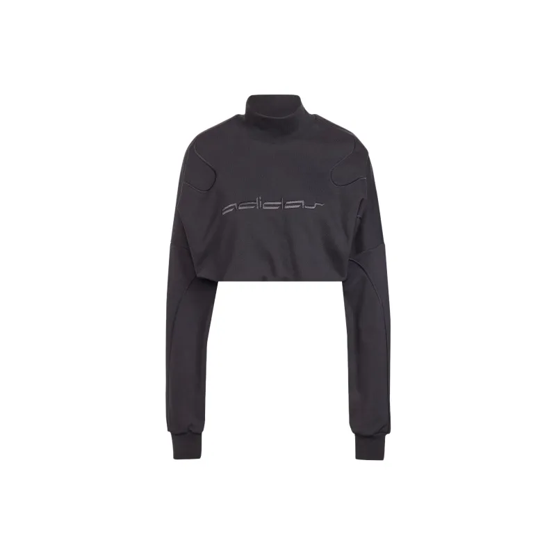 Adidas Originals Premium Crop Sweatshirt Sweatshirt Women's Black-0