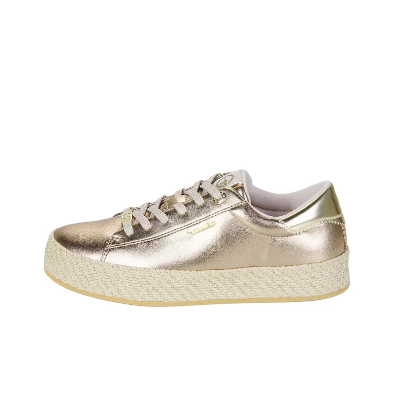 Tamaris Low Top Skateboard Shoes Women's Gold-0