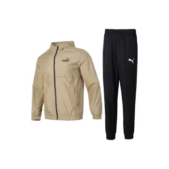 PUMA Casual Sportswear Men Set Brown Jacket+Black Pants