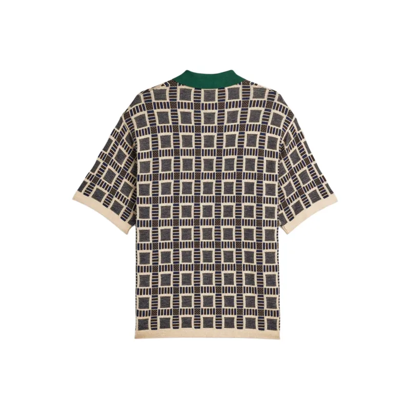 Adidas X Brain Dead Patterned jacquard Polo Shirt-1