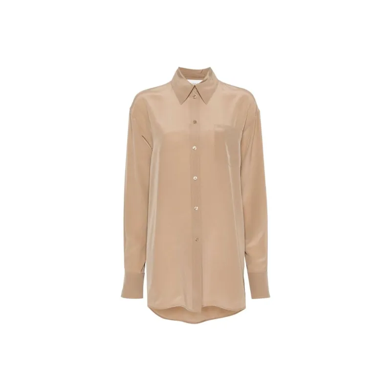 SportMax Buttoned Curved Hem Shirt-0