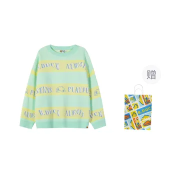 B.Duck Knitwear Women's Blue Yellow