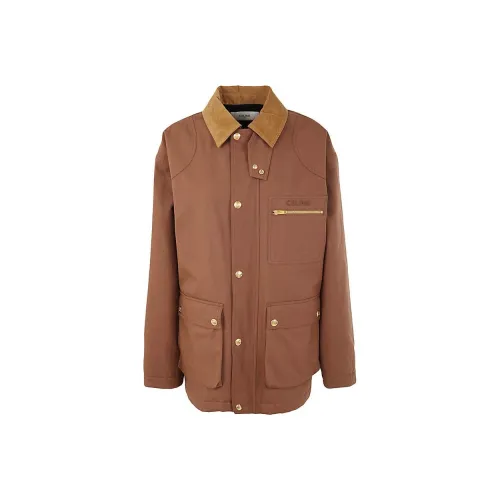 CELINE Jackets & Coats Women's Brown