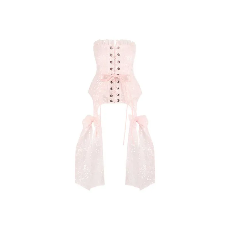 Selkie Strapless Tops Women's Soft Pink-0