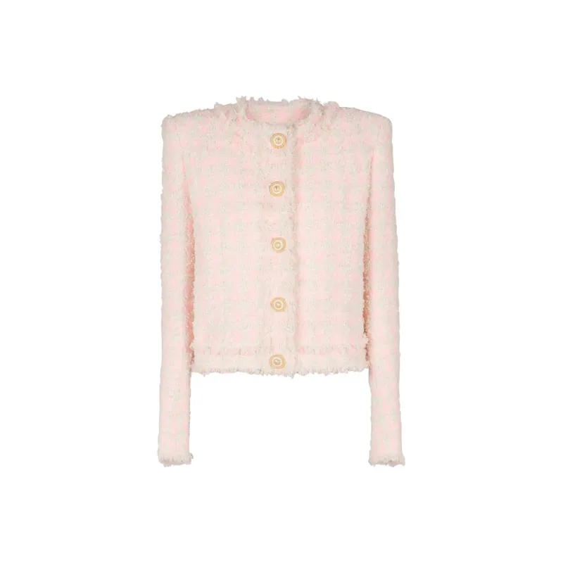 BALMAIN 5 Button Tweed Jacket-0