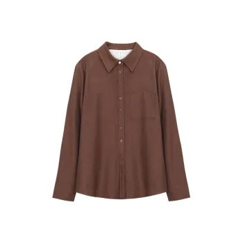 Lucybaily Shirt Women's Blood Stone Coffee