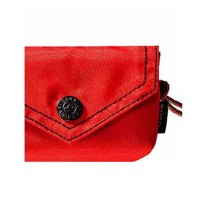 GAGA EQUIPMENT Nylon Fabric Envelope Bag Card Holder Mini Unisex Red-1