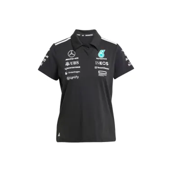 Adidas Women's Mercedes Amg Petronas Formula Team Polo Black/White