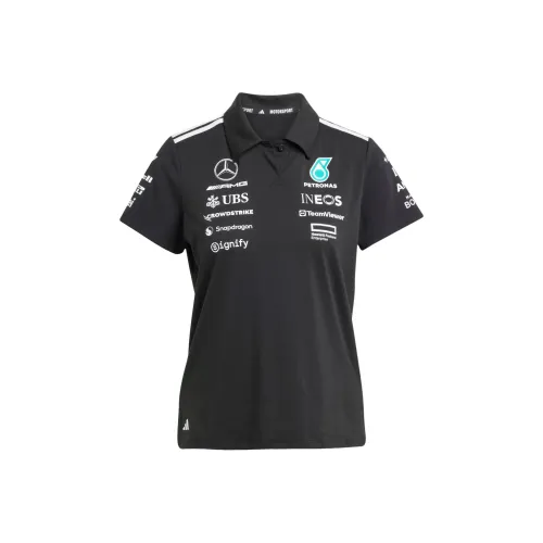 Adidas Women's Mercedes Amg Petronas Formula Team Polo Black/White