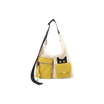 NOXXON Nylon Shoulder Bag Women's Khaki/Ultimate Gray