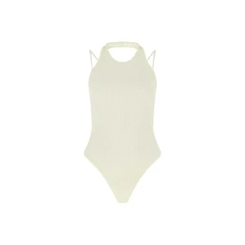 ANDREĀDAMO Halterneck Knitted Bodysuit
