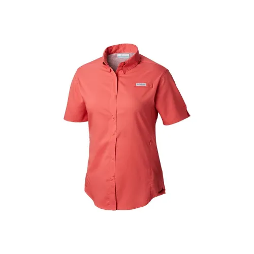 Columbia Shirt Women's Sunset Red
