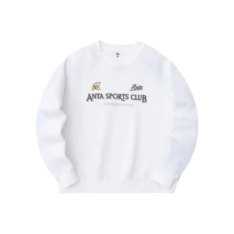 Anta Life Collection Sweatshirt Women's Papyrus White-0