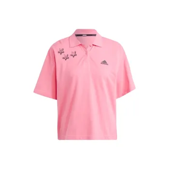 Adidas SCRIBBLE Polo Shirt Women's Pink/Black