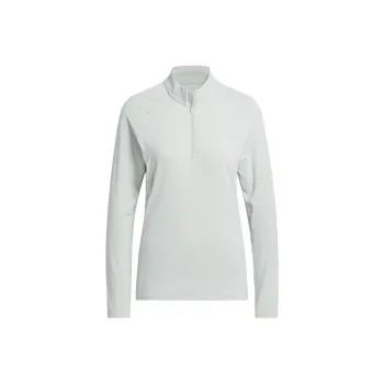 Adidas Free Shipping With AdiClub Ultimate365 Solid Quarter Zip Mock Polo Shirt
