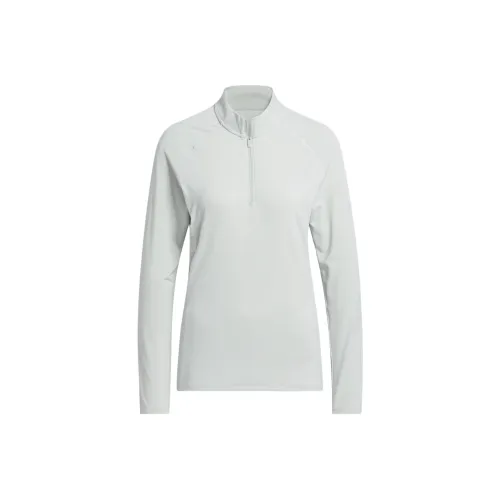 Adidas Free Shipping With AdiClub Ultimate365 Solid Quarter Zip Mock Polo Shirt