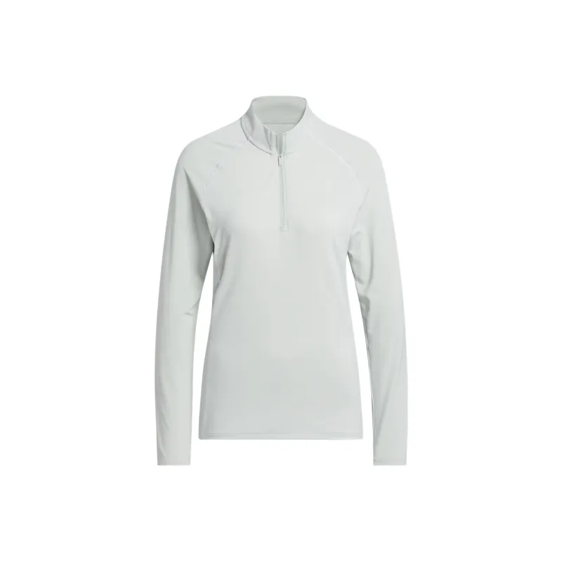 Adidas Free Shipping With AdiClub Ultimate365 Solid Quarter Zip Mock Polo Shirt-0