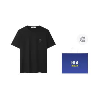 HLA Short Sleeved T Shirts Men's Black 09