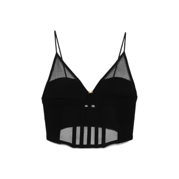 Elisabetta Franchi Semi Sheer Corset Top
