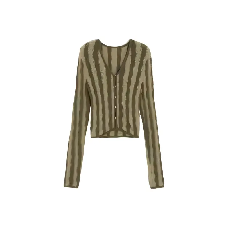 Bebe Knitwear Women's Olive Green-0