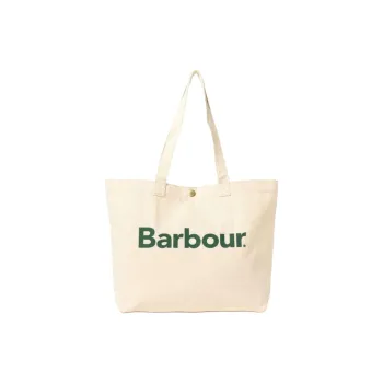 Beams Barbour Collaboration Cotton Tote Bag, Shopping Bag, Handbag, Shoulder Bag Regular Unisex Beige
