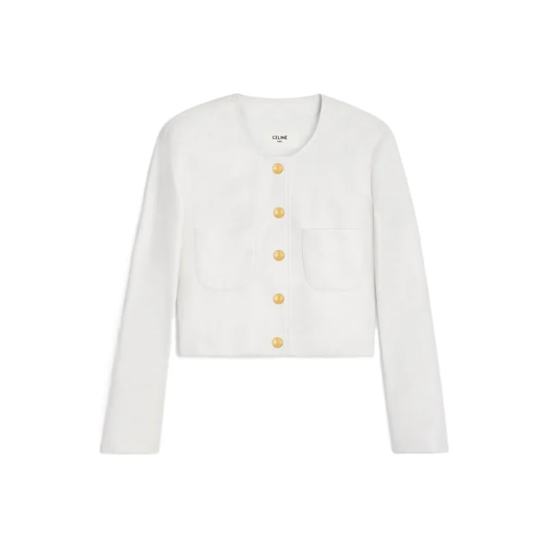 CELINE Buttoned Long Sleeved Jacket-0