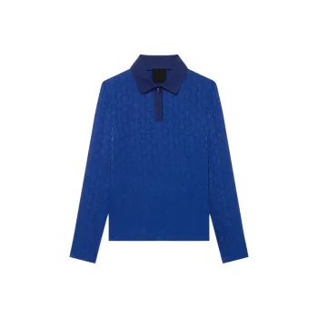 GIVENCHY FW24 Polo Shirt Women's Sapphire Blue