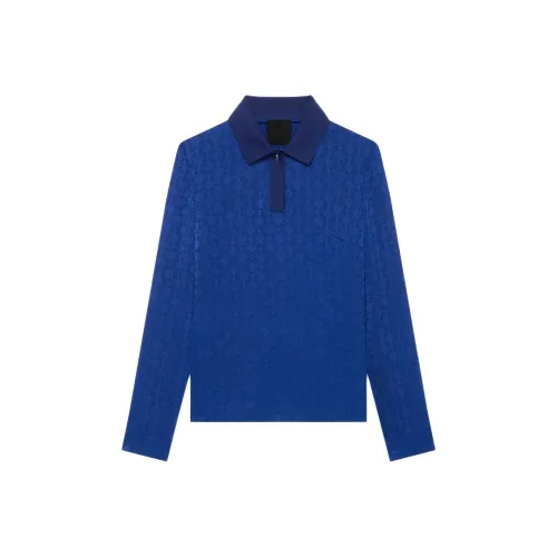 GIVENCHY FW24 Polo Shirt Women's Sapphire Blue