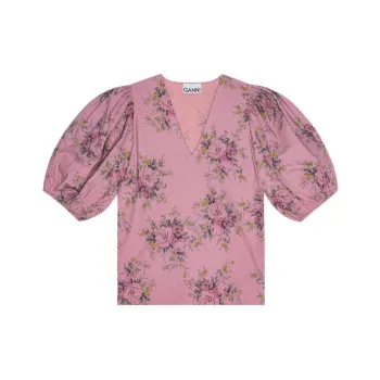 GANNI SS23 Shirt Women's Orchid Smoke Purple