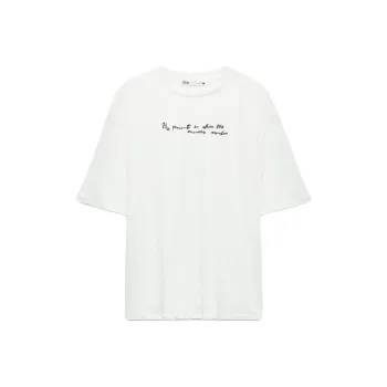 ZARA T Shirt Women's Frosted White