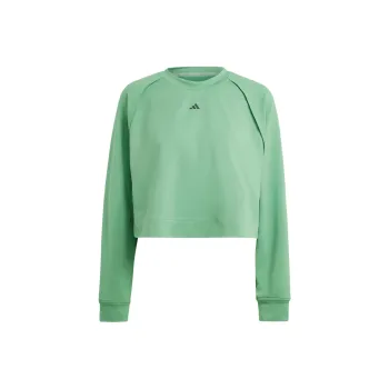 Adidas Power Hidden Racerback Overlay Cover Up Sweatshirt Women's Green