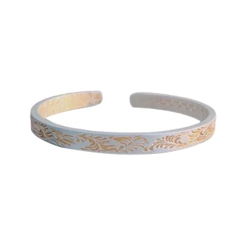HAOYINFANG 999 Fine Silver Bangles Unisex