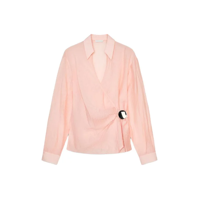 ZARA Shirts Women's Light Pink-0