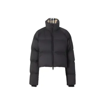 Burberry Short Padded Jacket Black/Beige